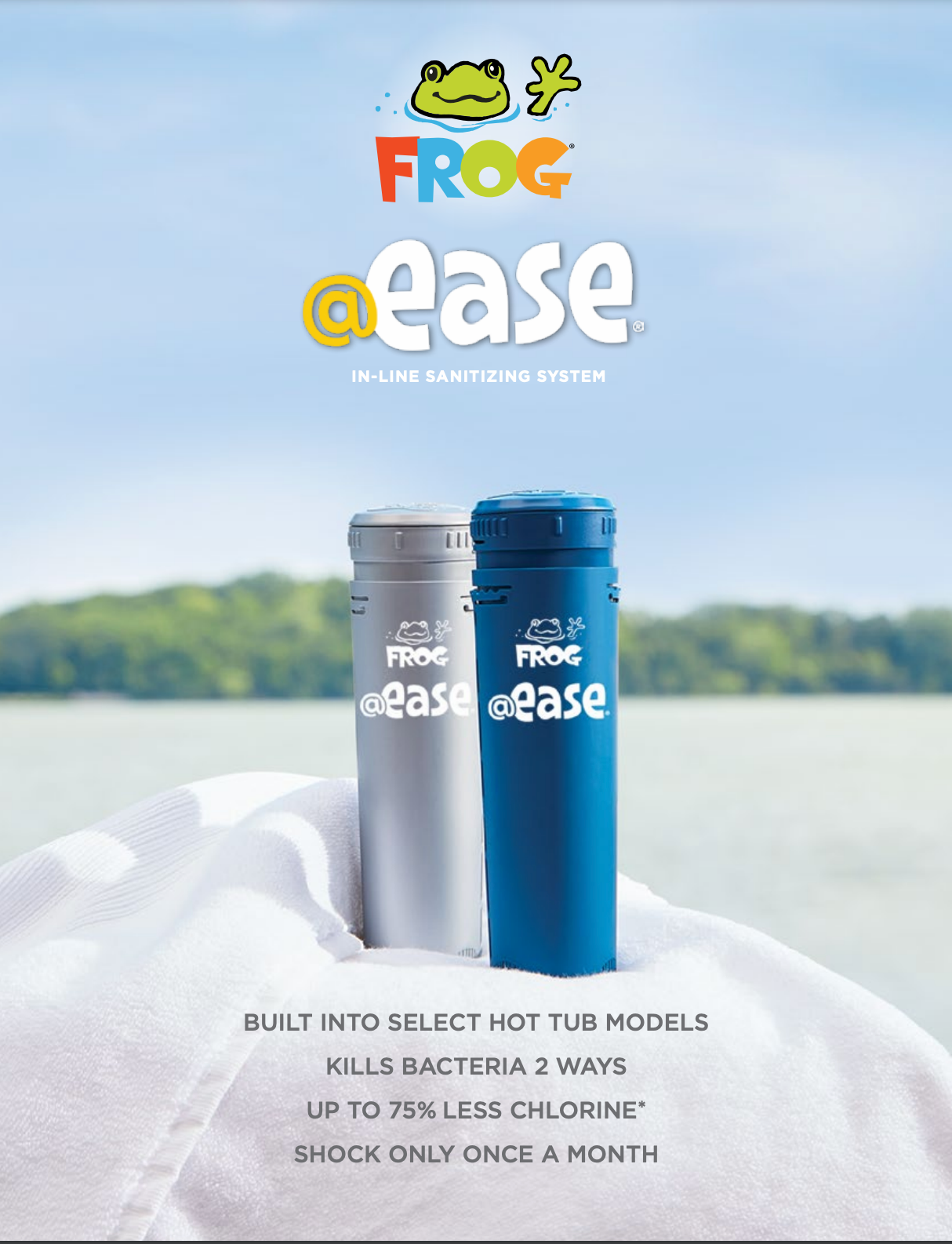 FROG® @ease® SmartChlor® Cartridge – Easy chlorine replacement for hot tubs and spas