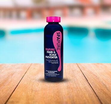 SpaPure Stain & Scale Preventer 1 pt bottle - Prevents hot tub metal stains and scaling.